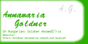 annamaria goldner business card